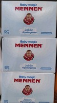 3X MENNEN MAGIC BABY SOAP HYPOALLERGENIC / JABON PARA BEBE - 3 BOXES OF ... - $374.24 MXN