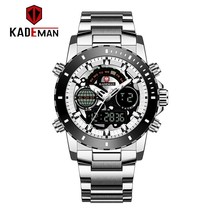 KADEMAN Mens Watches Black Watch Men Waterproof Date Sport Wrist Watch Man Male  - £61.80 GBP