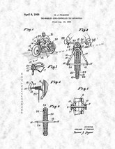 Two-wheeled Gyro-controlled Toy Motorcycle Patent Print - Gunmetal - £6.38 GBP+