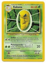 1999 WOTC Pokemon Game Base Set 33/102 Kakuna Non-Holo MINT Basic Stage 1 - $9.99