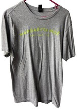 Margarita Mile Tee Shirt Size L Gray Crew Neck Short Sleeve Lime Slice - $11.94