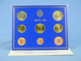 Vatican Coins Set 2007 Euro Coins Pope Benedict XVI Official Mint Pack 0... - £107.90 GBP