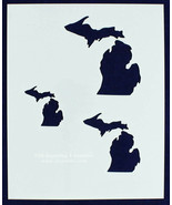 State of Michigan Stencil 8&quot; x 10&quot; - 2&quot;, 3&quot;, 4&quot;--14 mil Mylar Painting/C... - £13.28 GBP