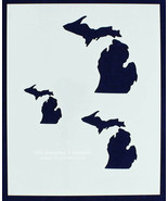 State of Michigan Stencil 8&quot; x 10&quot; - 2&quot;, 3&quot;, 4&quot;--14 mil Mylar Painting/C... - $16.94