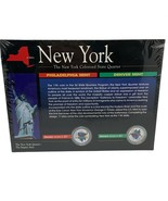 NEW YORK (NY) Colorized State Quarter NEW Philadelphia &amp; Denver Mint - £6.04 GBP