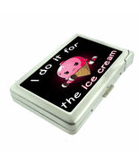Ice Cream Fitness Em1 100&#39;s Size Cigarette Case with Built in Lighter Wa... - $397.27 MXN