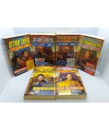 Star Trek Series Captain&#39;s Table, 6 bk, 1st Pocket Prntng, TOS, NG, DS9,... - $19.79