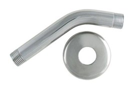 LDR 520 2410C 6-Inch Metal Shower Arm And Flange, Chrome Plated - £12.50 GBP