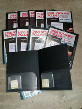 Lot - 10pkgs Duo-Tang 3-1/2&quot; Disk Storage Folders 2/pack Black NOD 59423... - $39.99