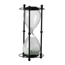 1 Hr. Hourglass Sand Timer In Stand White 6X13&quot; - £52.14 GBP