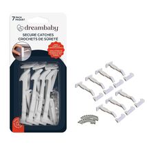 Dreambaby White Plastic Cabinet Catches 7 pk - $9.95