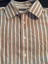 Burberry London men 16R shirt button close  100%cotton Made in USA long ... - £13.97 GBP