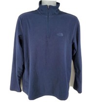 The North Face Glacier Fleece M 1/4 Zip Blue Mens Long Sleeve Pullover TKA 100 - £23.36 GBP