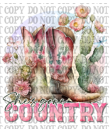 Shes Gone Country PNG - £3.14 GBP