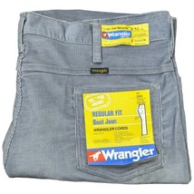 Wrangler Cords Regular Fit Mens Size 42 Long 42x34 Gray Deadstock New Co... - £97.63 GBP