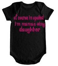 VRW Of course i&#39;m spoiled im mamas only daughter unisex romper onesie creeper (6 - £13.44 GBP