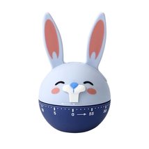 Cartoon Rabbit Shape Mechanical Timer 60 Minutes Kitchen Gadget Cooking Clock Al - $15.67