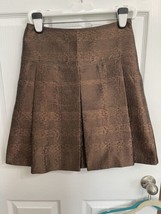 Burberry London Copper Brown Pleated Skirt women&#39;s size 4 US - £42.21 GBP