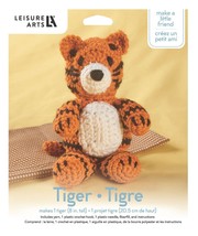 Leisure Arts Friend Tiger Crochet Pudgies Kit 57009 - £14.11 GBP