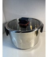Chef Pro 3.5 QUART Stainless Steel Casserole Stockpot Sauce Pan Glass Lid - £22.04 GBP