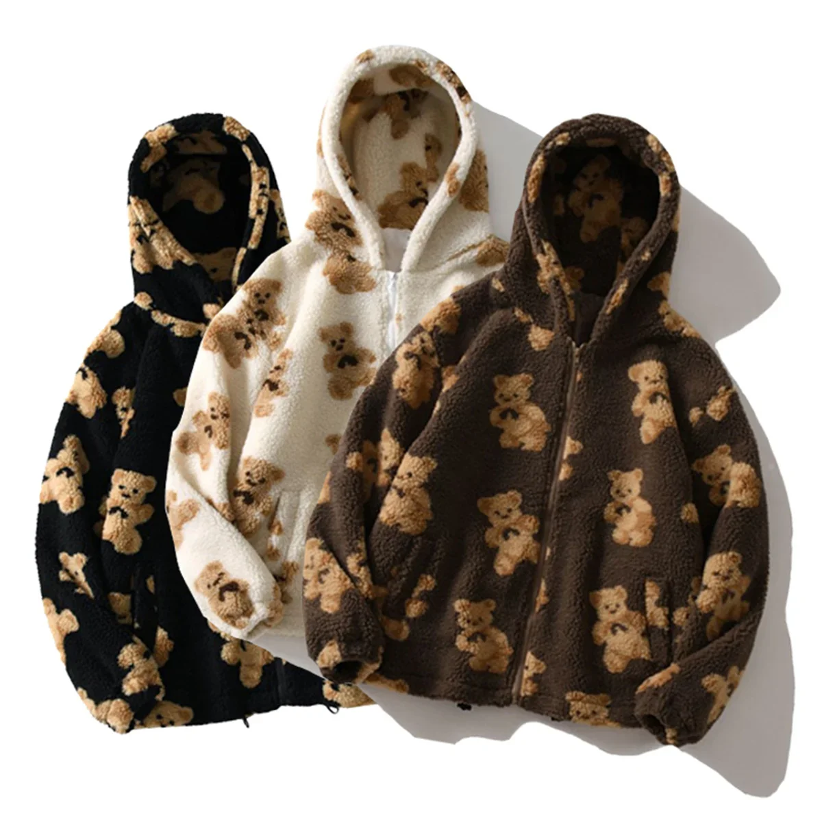 Women Harajuku shaped printed Jacket Women Korean long-sleeved hooded ja... - €42,90 EUR