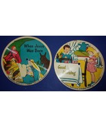 Vintage Two Bible Storytime Time Children’s Picture 45 Records - $12.26 CAD