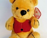 Shalom Toy Co Sitting Yellow Plush Bear with Original Tag 9.5 in. Pooh V... - £11.21 GBP