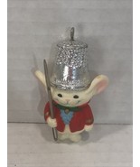 VTG Mouse Soldier Ornament Sewing Thimble Needle 1982 Hallmark Ornament - $14.85