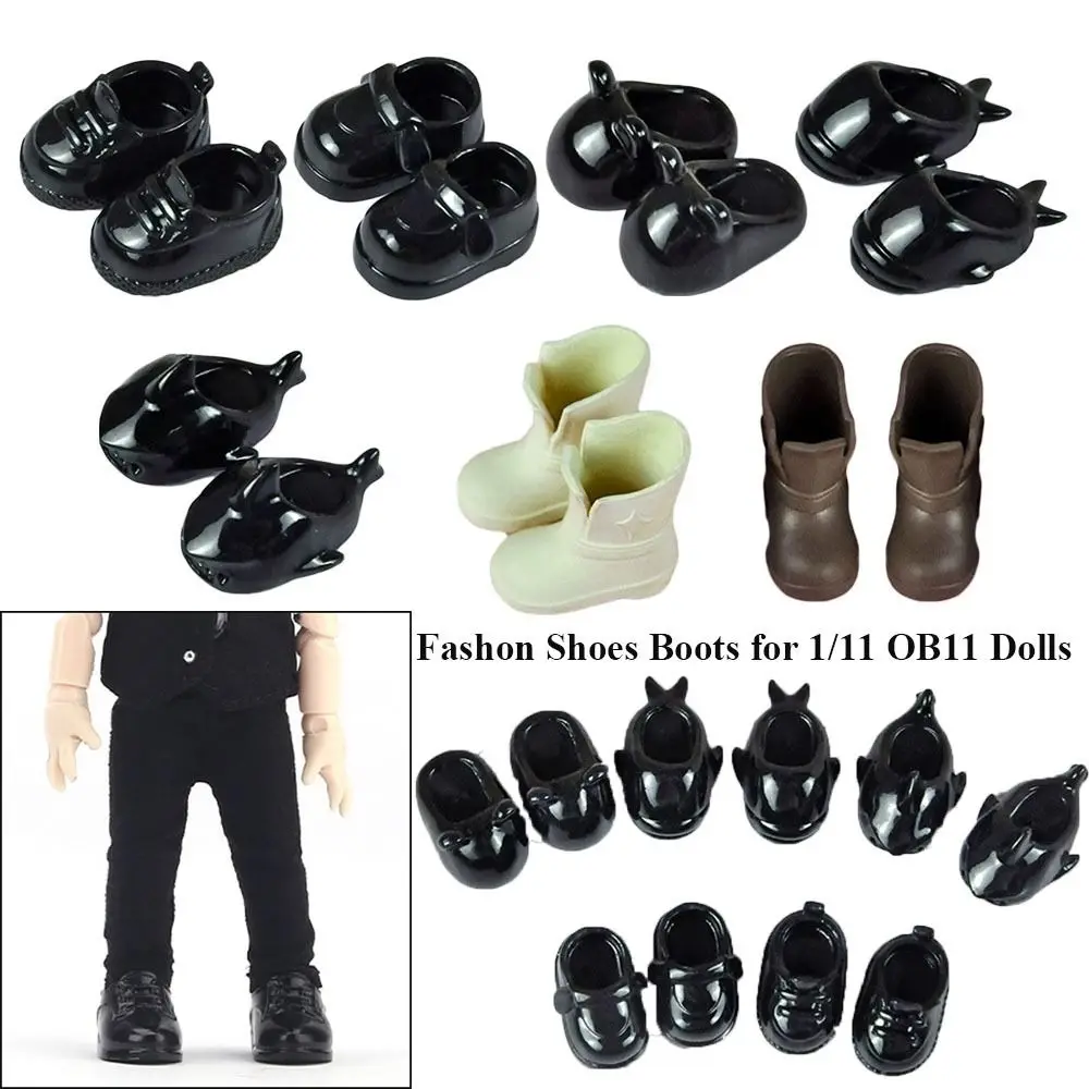 Doll Shoes 1 pairs Fashion Doll Shoes Boots for 1/12 BJD Dolls  Slippers High - £6.63 GBP+