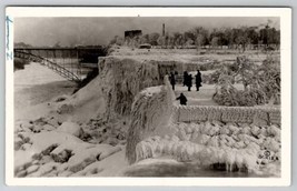 Niagara Falls Frozen Arched Bridge Photo by Schira RPPC Postcard A26 - £15.68 GBP