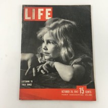 VTG Life Magazine October 20 1947 A Young Girl Listening To Folk Songs - £10.41 GBP