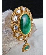 Vintage grüne Jadau natürliche Diamant Edelstein besetzt 22K Gold... - $41,542.91 MXN