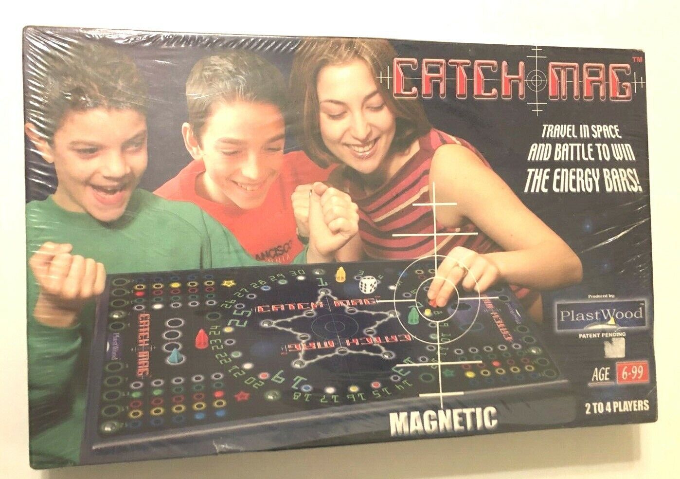 PlastWood Catch Mag Magnetic Strategy Travel Space Game Vintage 2002 Sealed - $68.94