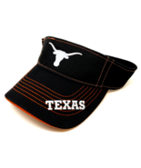 UNIVERSITY OF TEXAS LONGHORNS LOGO BLACK VISOR ADJUSTABLE CURVED BILL HA... - $335.69 MXN