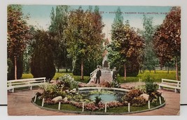 Seattle Washington Fountain Madison Park 1912 Postcard Panama Pacific Expo 1915 - £10.26 GBP