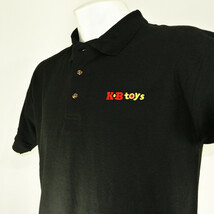 KB TOYS Vintage Toy Store Employee Uniform Polo Shirt Black Size M Mediu... - $477.86 MXN