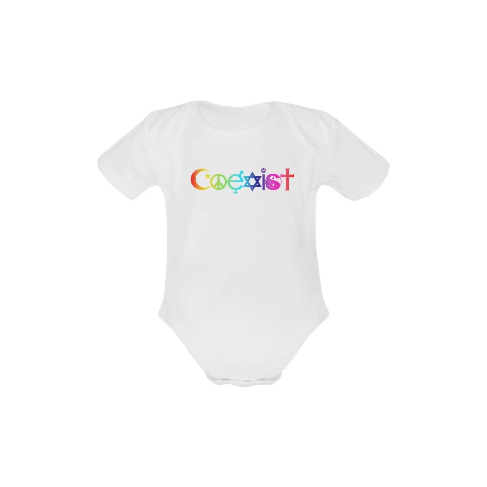 Coexist Baby Creeper Short Sleeve One Piece Baby Shower