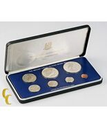 1980 Islas Vírgenes Británicas Prueba Juegos, Raro, Todo Original 7 Coin... - $3,843.00 MXN