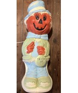 Vintage 90’s Empire Pumpkin Head Scarecrow Blow Mold 33” Tall - $127.80 CAD
