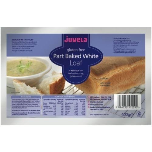 Juvela Gluten-Free Part-Baked White Loaf 400g - $13.76