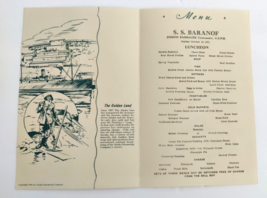 Vintage. Josephine Crumrine Wolf Alaska Steamship Company Menu Oct. 1951 - $50.23
