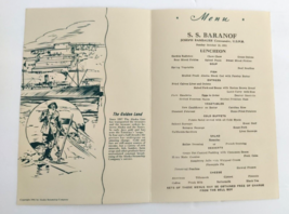 Vintage. Josephine Crumrine Wolf Alaska Steamship Company Menu Oct. 1951 - £39.40 GBP