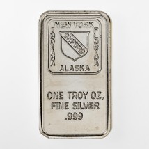 1982 OXFORD Mint NY, IND, FLA, AK 1 oz. Silver Bar - £47.47 GBP