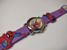 Very Awesome Spider-Man Changing Dial Watch With Purple Band - $80.00