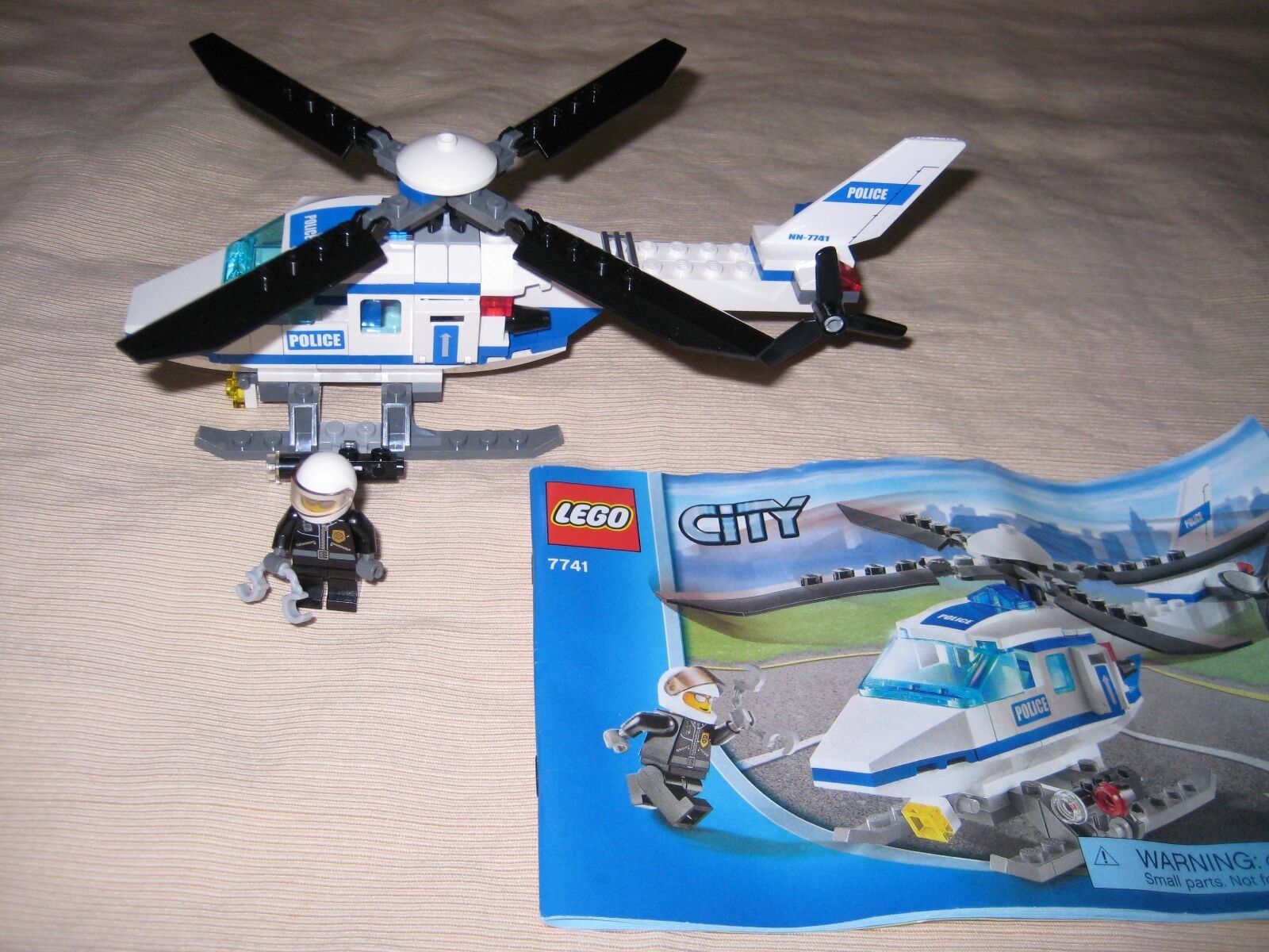 CITY LEGOS SET 7741 POLICE HELICOPTER Complete instructions and BOX - £11.54 GBP