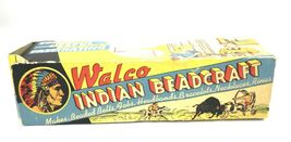 WALCO INDIAN BEAD CRAFT BEADCRAFT KIT LOOM VTG 1935 Original Box/Instruc... - $43.56