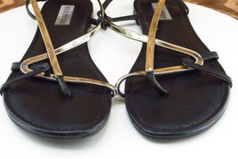 Steve Madden Size 10 M Black Slingback Synthetic Women Sandal Shoes 326 - £13.47 GBP