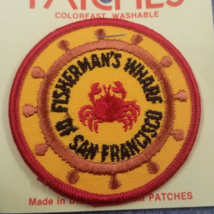 VTG Holm Fisherman&#39;s Wharf San Francisco CA Nautical Wheel Crab Patch So... - £6.93 GBP