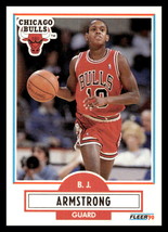 1990-91 Fleer #22 B.J. Armstrong RC Chicago Bulls - £1.97 GBP