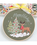 Christmas Embroidery Diy Material Package Kit - £11.86 GBP